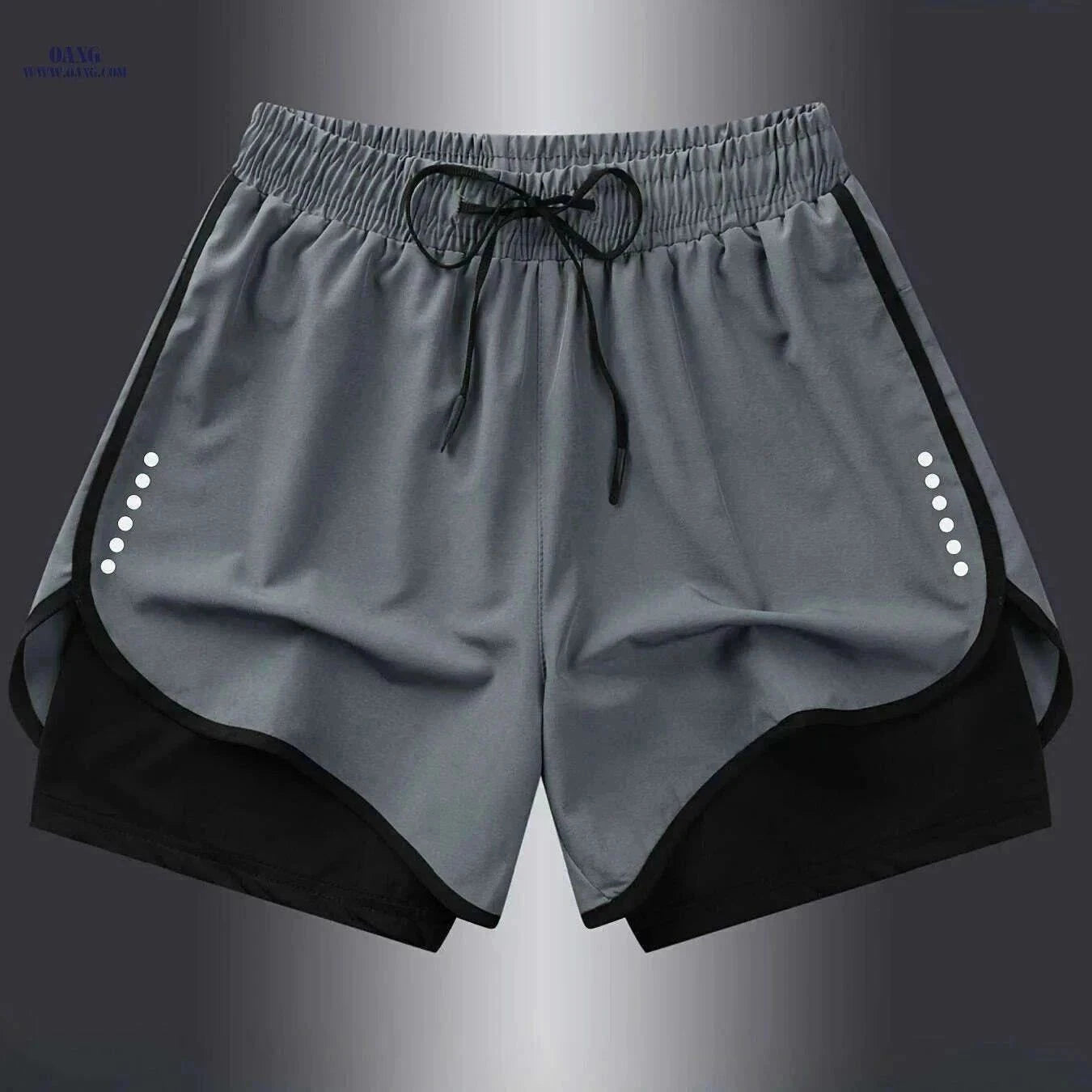 Men's Quick-Dry Athletic Swim Shorts - Lightweight & Breathable Design   OAXG Black / XS