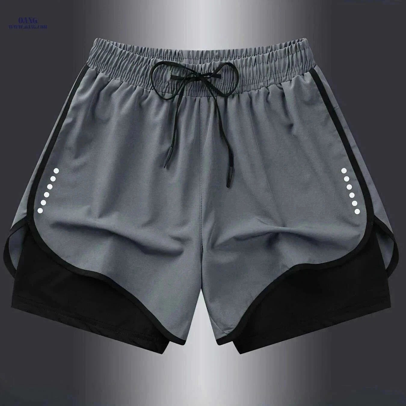 Men's Quick-Dry Athletic Swim Shorts - Lightweight & Breathable Design   OAXG Black / XS