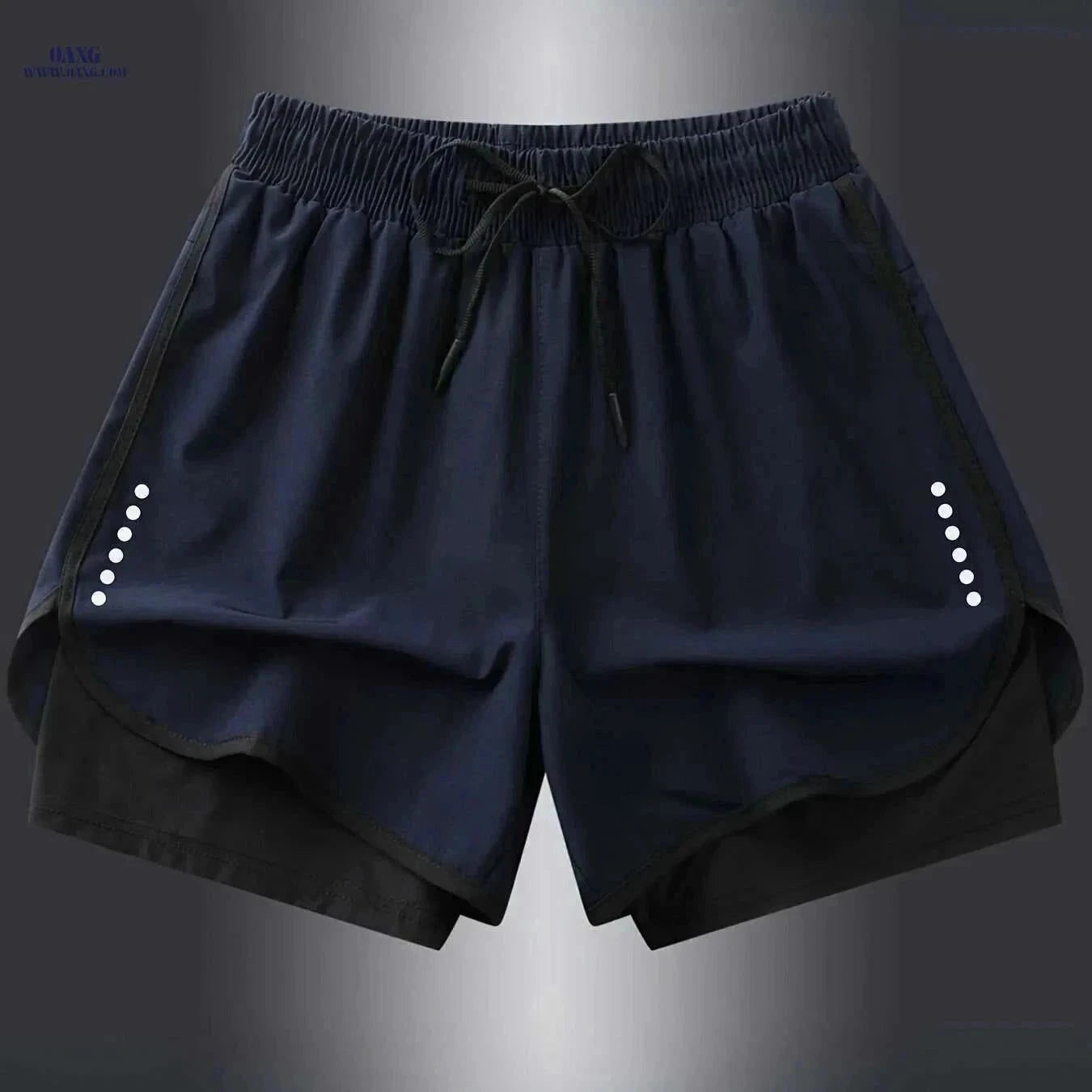 Men's Quick-Dry Athletic Swim Shorts - Lightweight & Breathable Design   OAXG Black / XS