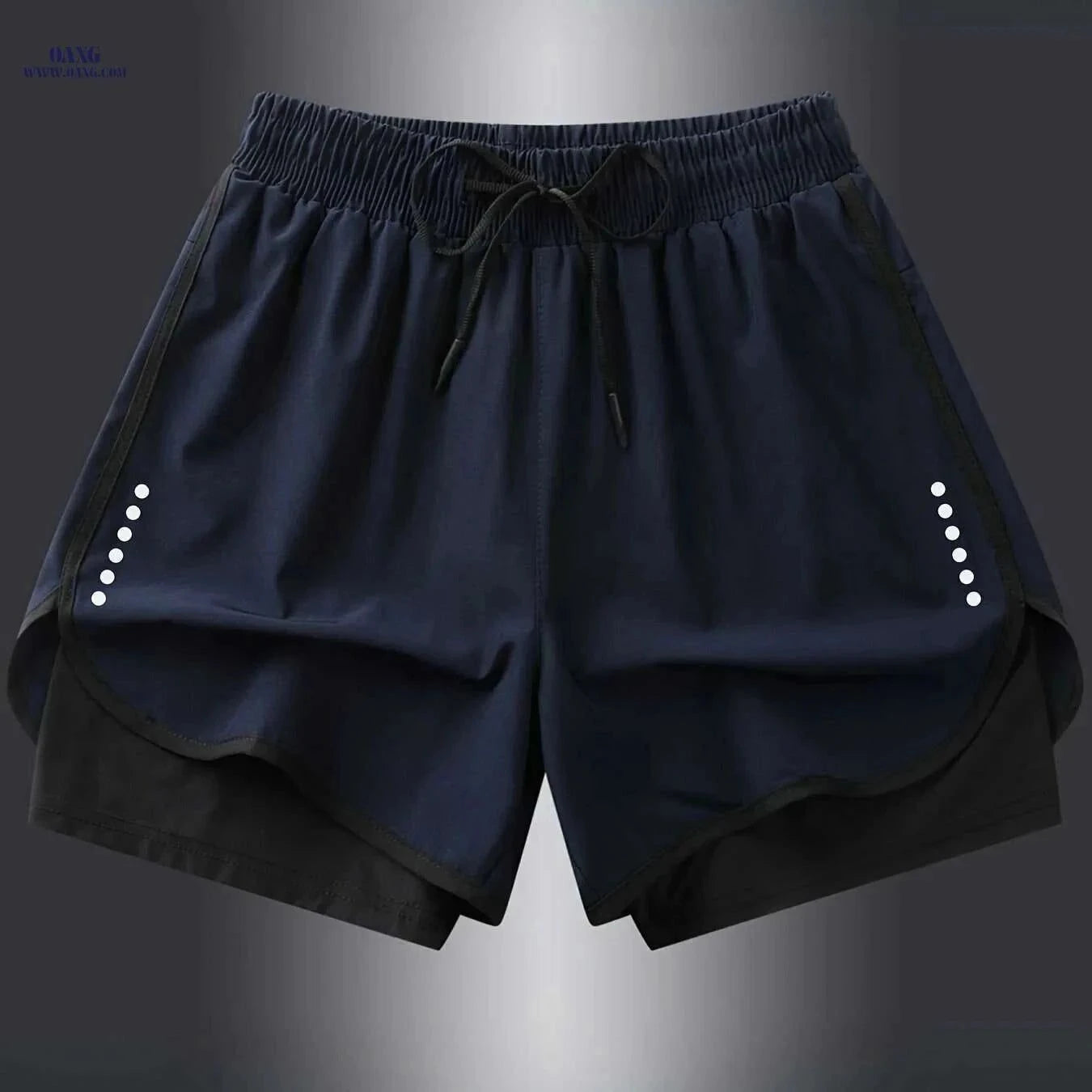 Men's Quick-Dry Athletic Swim Shorts - Lightweight & Breathable Design   OAXG Black / XS