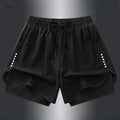 Men's Quick-Dry Athletic Swim Shorts - Lightweight & Breathable Design   OAXG Black / XS