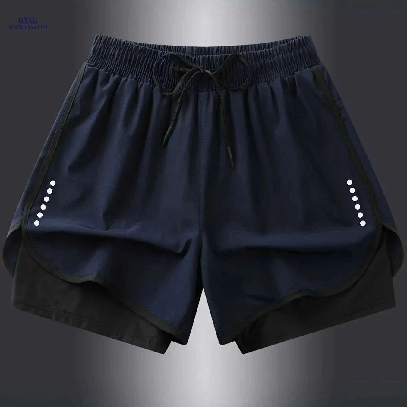 Men's Quick-Dry Athletic Swim Shorts - Lightweight & Breathable Design   OAXG Black / XS