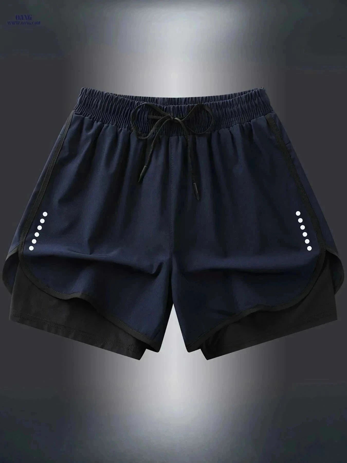 Men's Quick-Dry Athletic Swim Shorts - Lightweight & Breathable Design   OAXG Black / XS