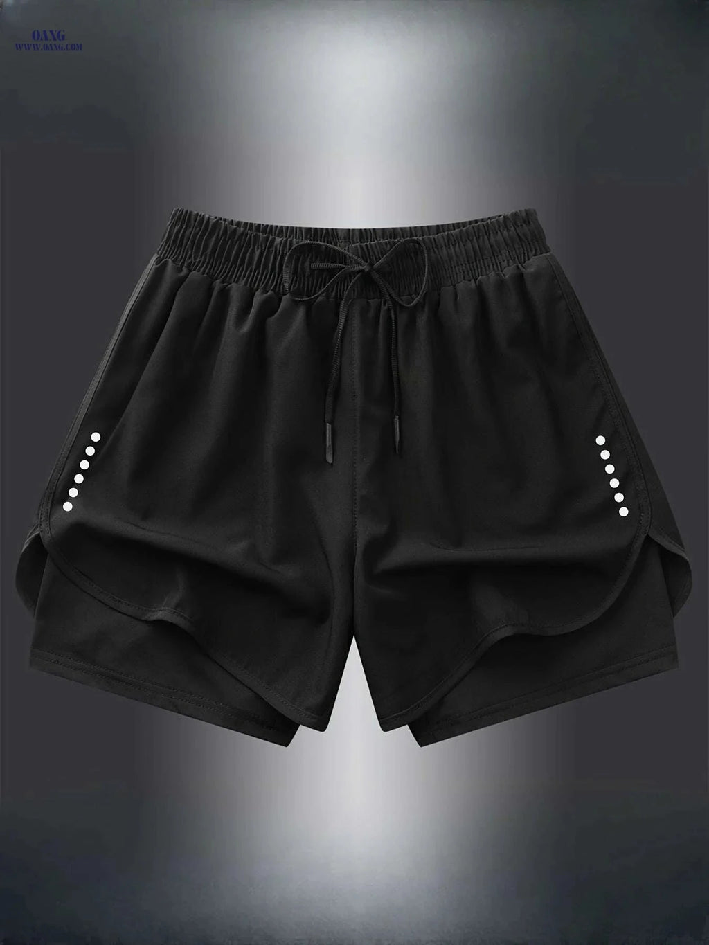 Men's Quick-Dry Athletic Swim Shorts - Lightweight, Breathable Fit   OAXG Black / XS