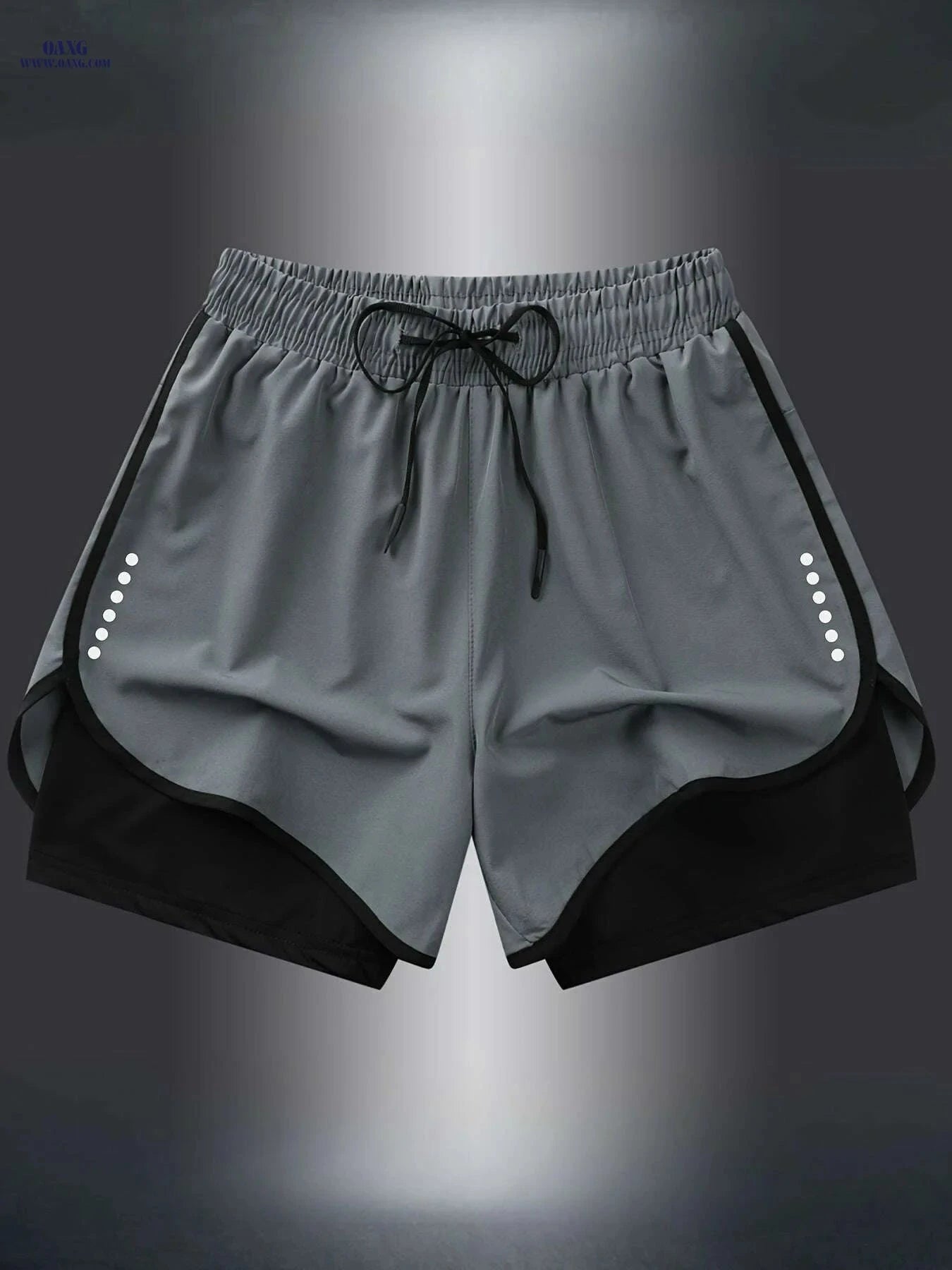 Men's Quick-Dry Athletic Swim Shorts - Lightweight, Breathable Fit   OAXG Black / XS
