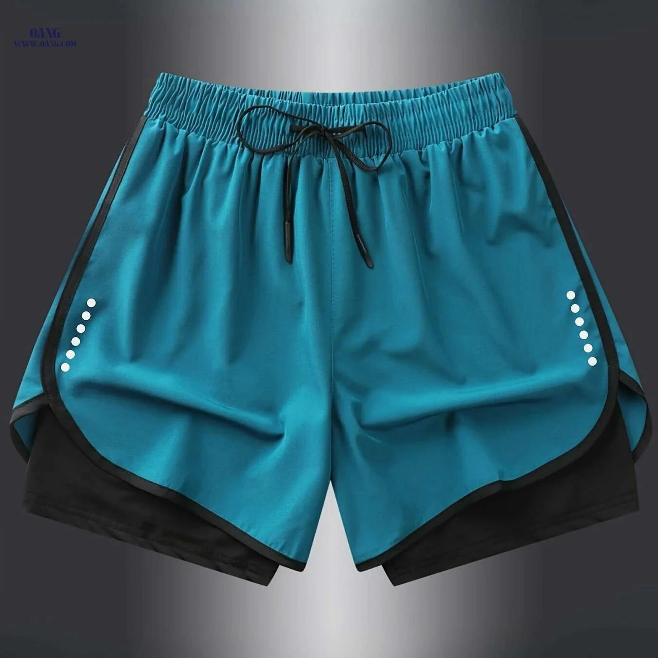 Men's Quick-Dry Athletic Swim Shorts - Lightweight, Breathable Fit   OAXG Black / XS