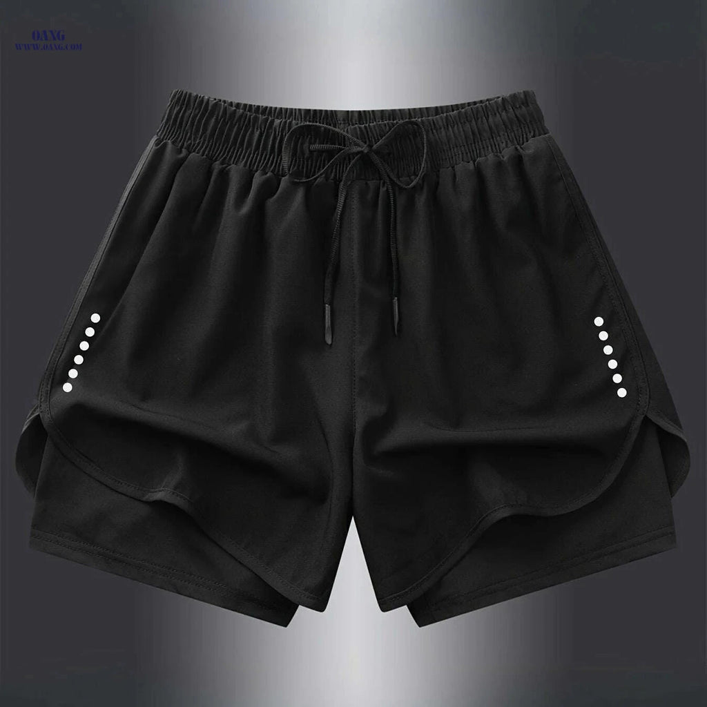Men's Quick-Dry Athletic Swim Shorts - Lightweight, Breathable Fit   OAXG Black / XS