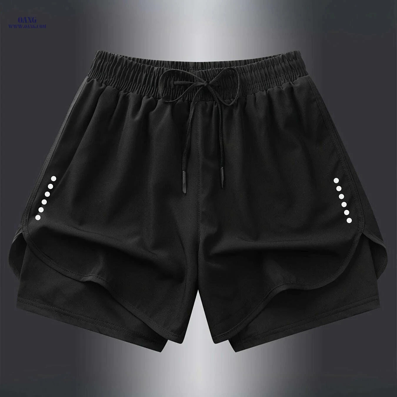 Men's Quick-Dry Athletic Swim Shorts - Lightweight, Breathable Fit   OAXG Black / XS