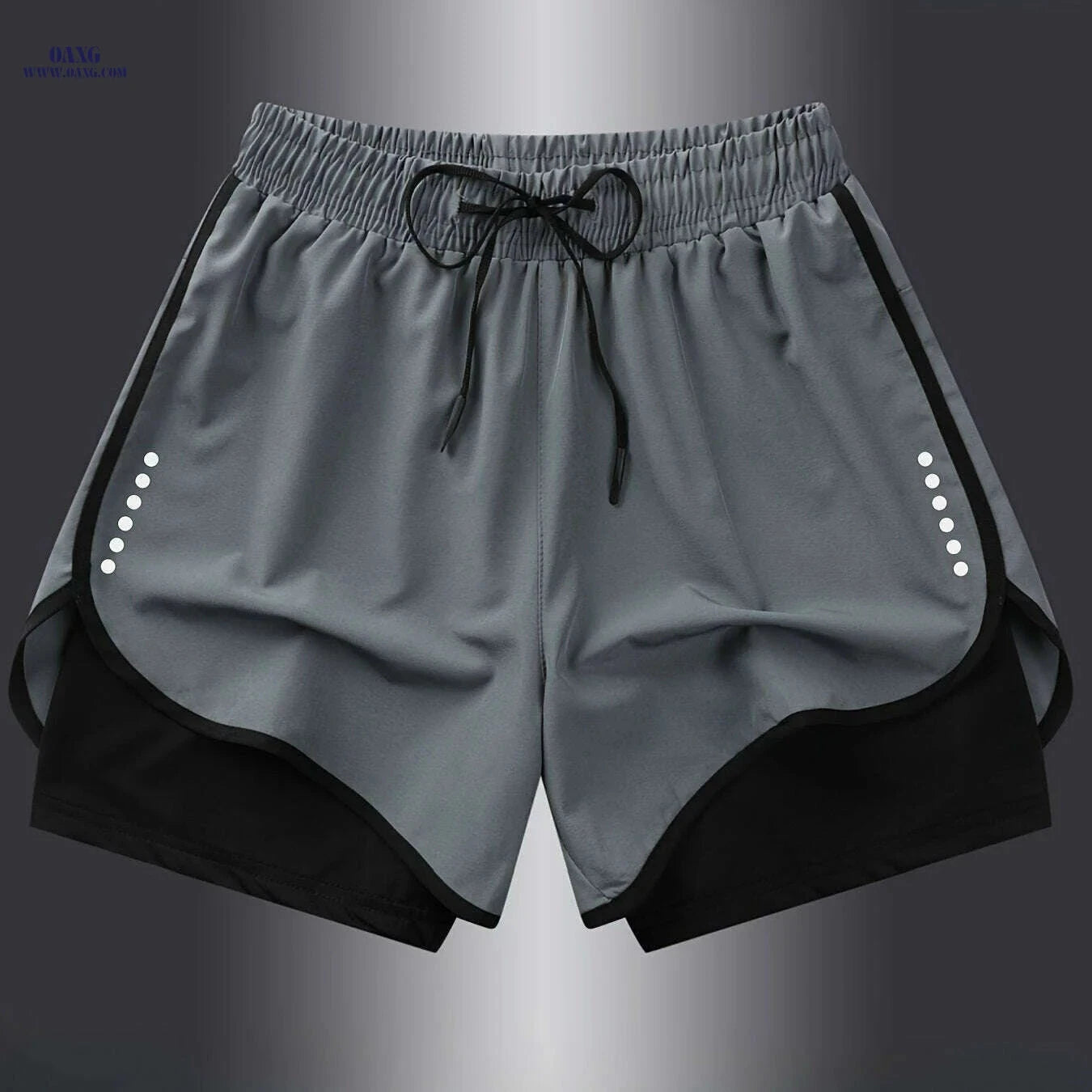 Men's Quick-Dry Athletic Swim Shorts - Lightweight, Breathable Fit   OAXG Black / XS
