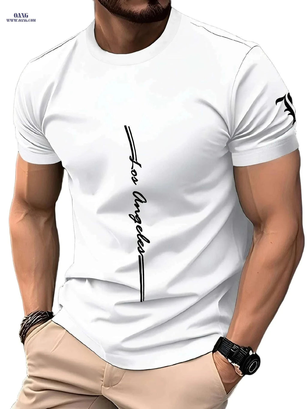 Men's Quick-Dry Athletic T-Shirt - Moisture-Wicking Casual Gym Tee   OAXG YJTX110 / S