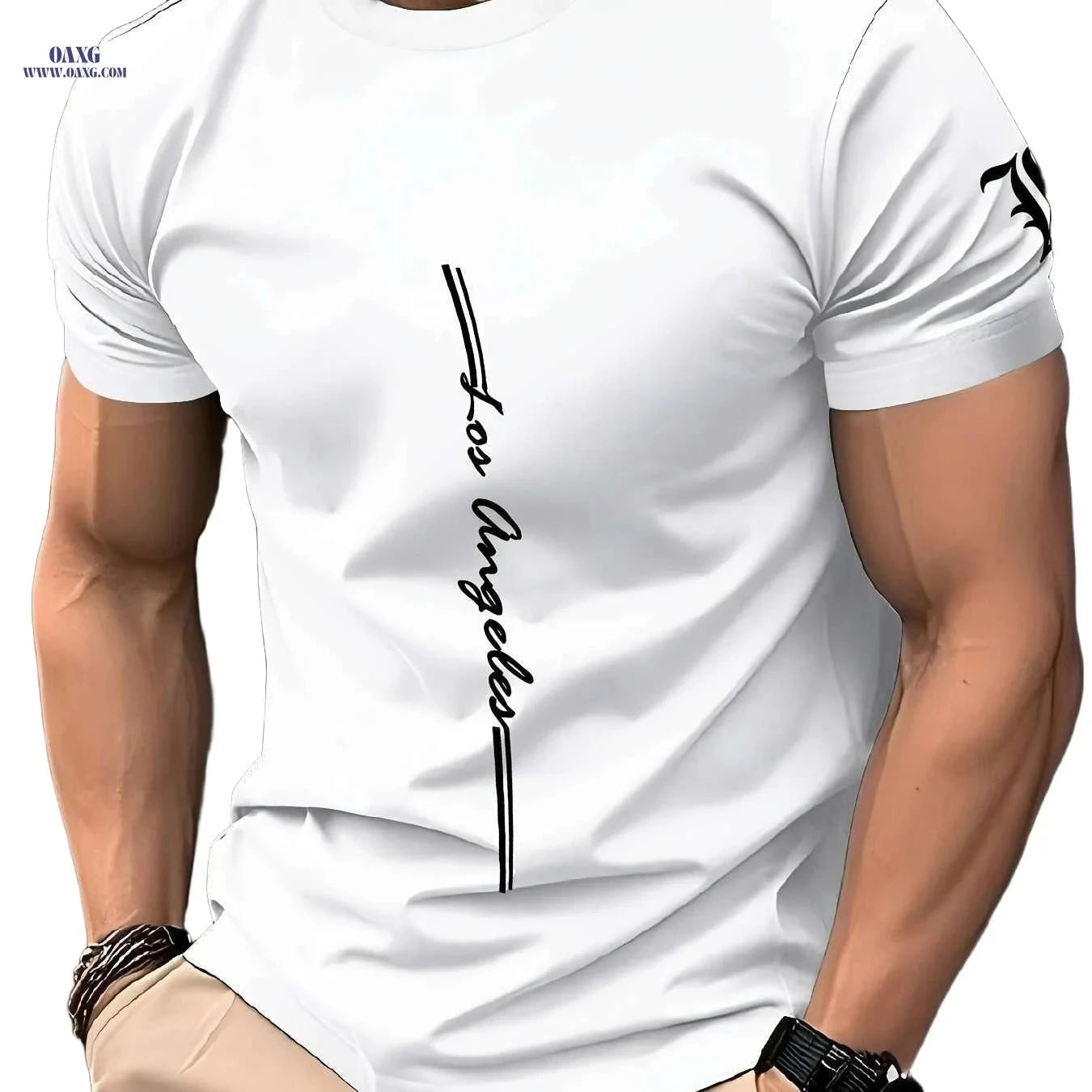 Men's Quick-Dry Athletic T-Shirt - Moisture-Wicking Casual Gym Tee   OAXG YJTX110 / S