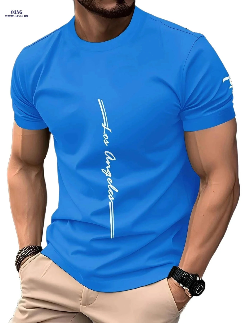 Men's Quick-Dry Athletic T-Shirt - Moisture-Wicking Casual Gym Tee   OAXG YJTX110 / S