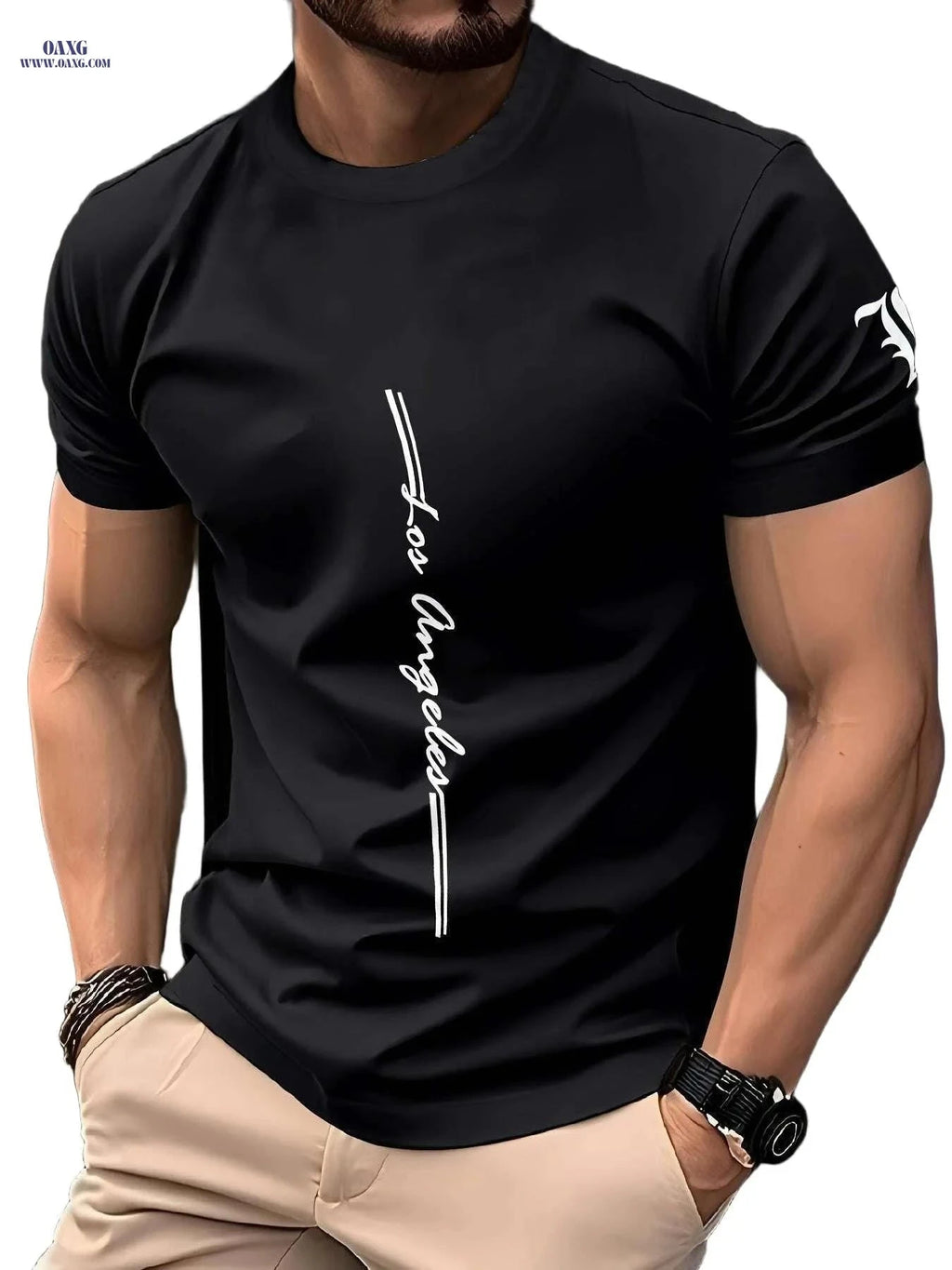 Men's Quick-Dry Athletic T-Shirt - Moisture-Wicking Casual Gym Tee   OAXG YJTX110 / S