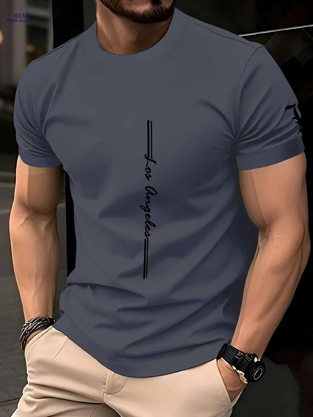 Men's Quick-Dry Athletic T-Shirt - Moisture-Wicking Gym Tee   OAXG 