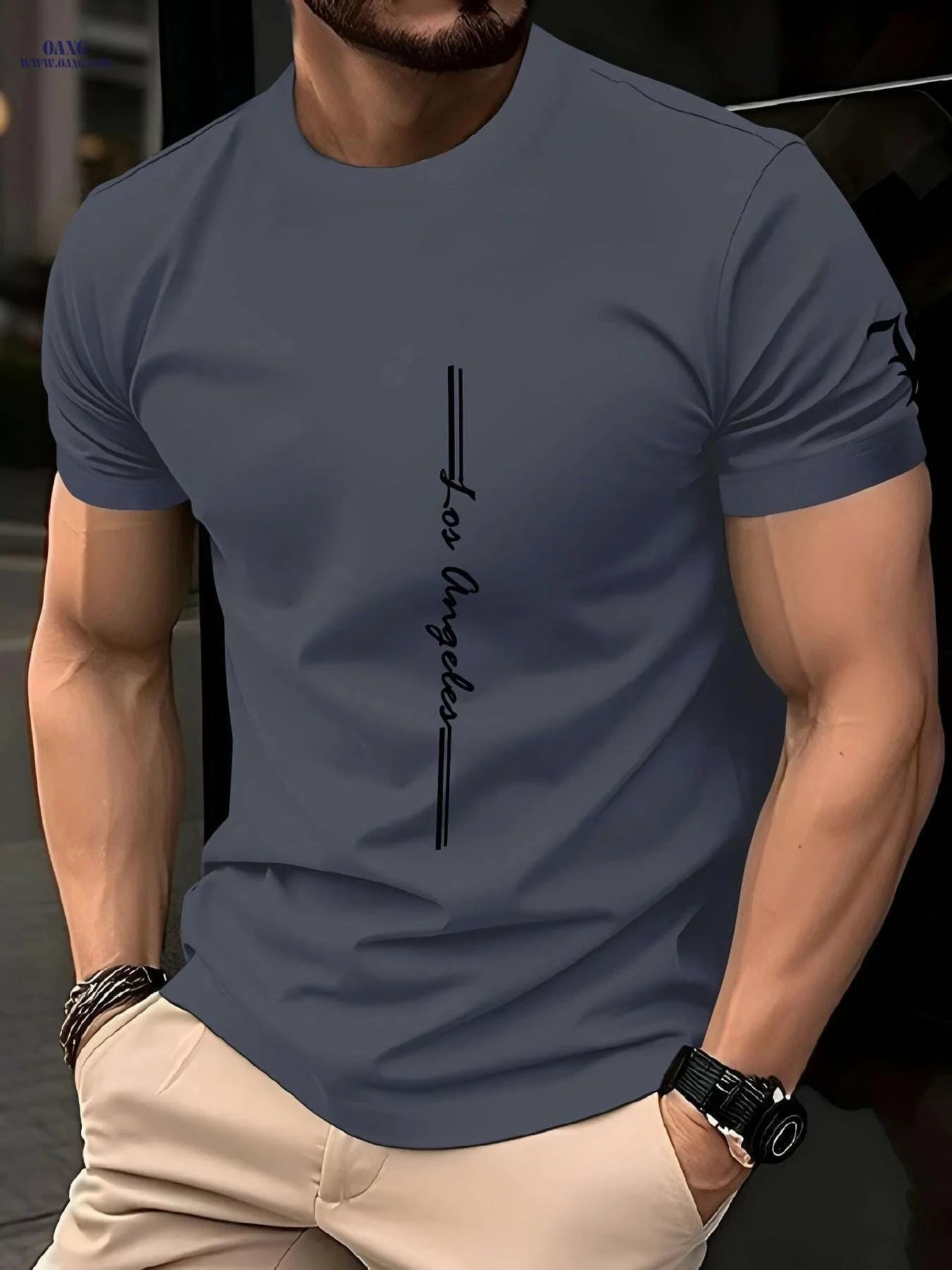 Men's Quick-Dry Athletic T-Shirt - Moisture-Wicking Gym Tee   OAXG 