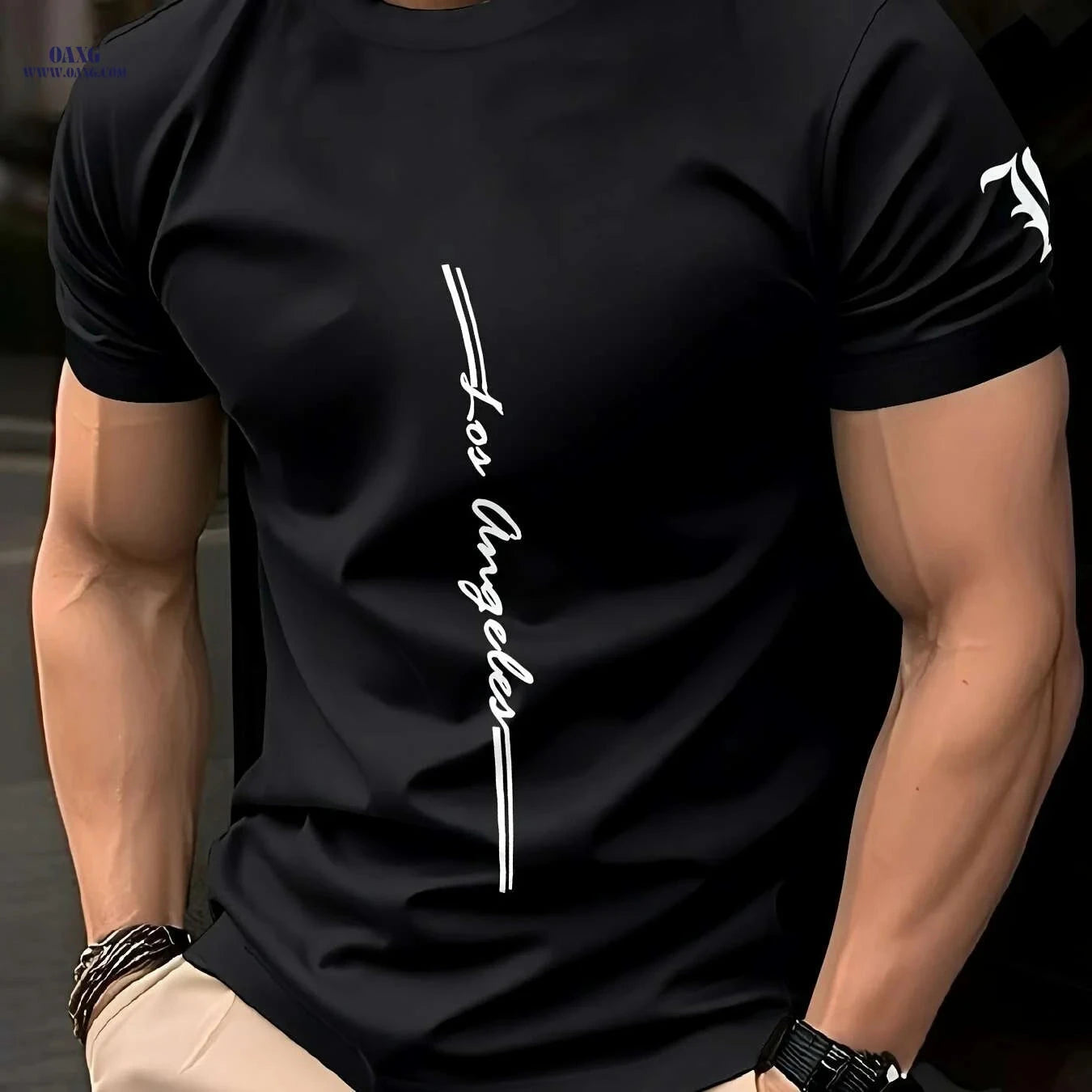 Men's Quick-Dry Athletic T-Shirt - Moisture-Wicking Gym Tee   OAXG 