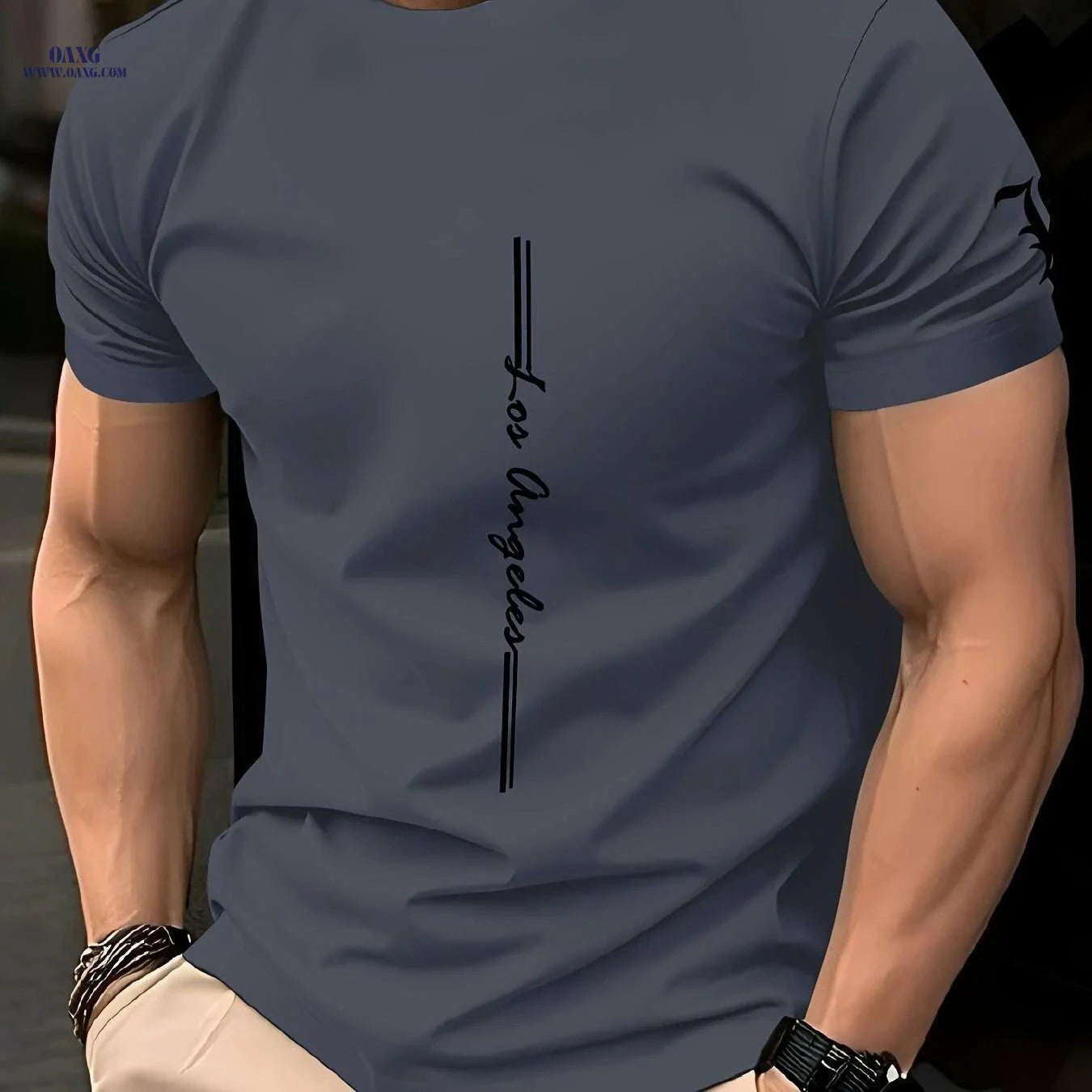 Men's Quick-Dry Athletic T-Shirt - Moisture-Wicking Gym Tee   OAXG 
