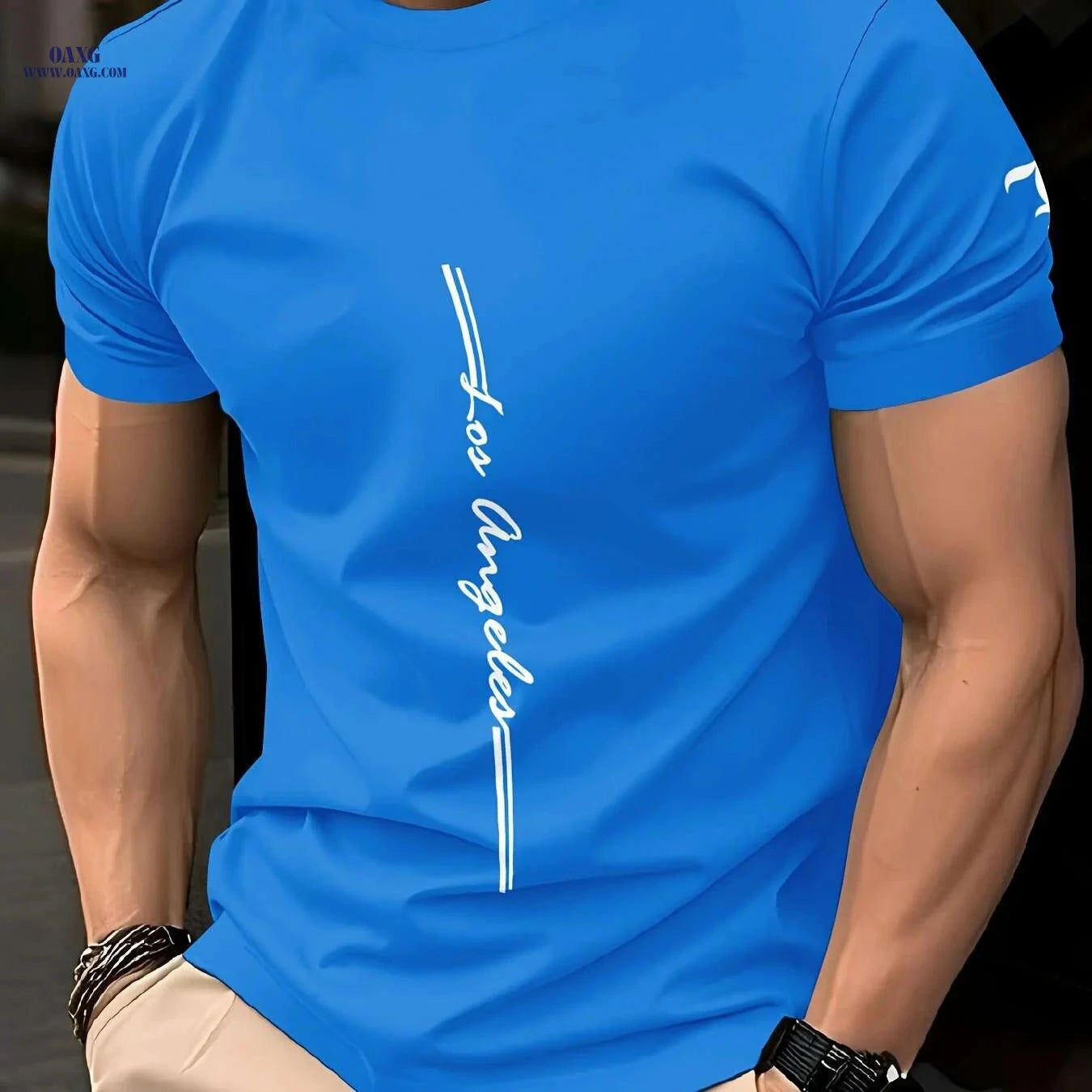 Men's Quick-Dry Athletic T-Shirt - Moisture-Wicking Gym Tee   OAXG 