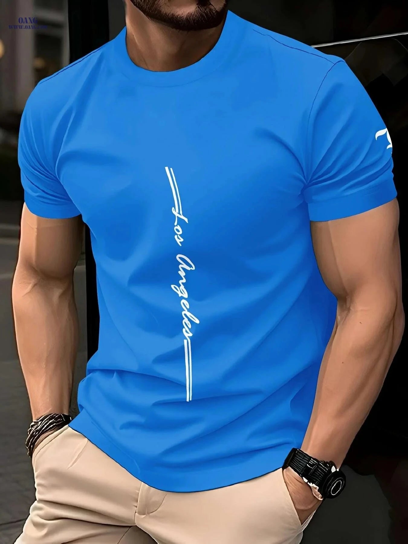 Men's Quick-Dry Athletic T-Shirt - Moisture-Wicking Gym Tee   OAXG 