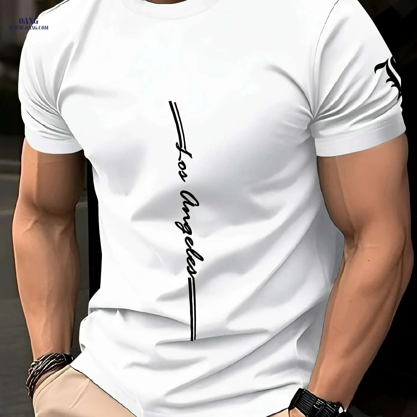 Men's Quick-Dry Athletic T-Shirt - Moisture-Wicking Gym Tee   OAXG 