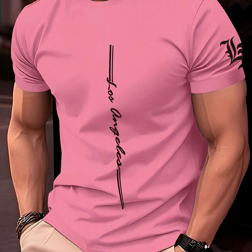 Men's Quick-Dry Athletic T-Shirt - Moisture-Wicking Gym Tee   OAXG YJTX110 / S