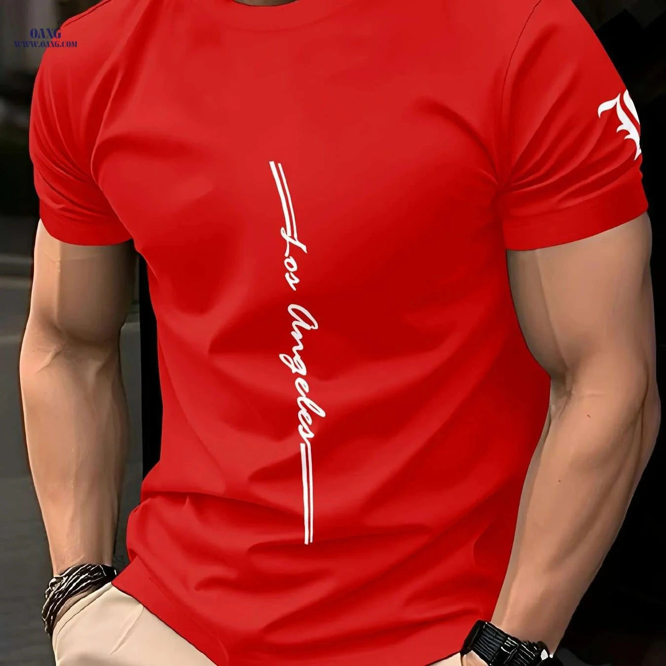 Men's Quick-Dry Athletic T-Shirt - Moisture-Wicking Gym Tee   OAXG YJTX110 / S