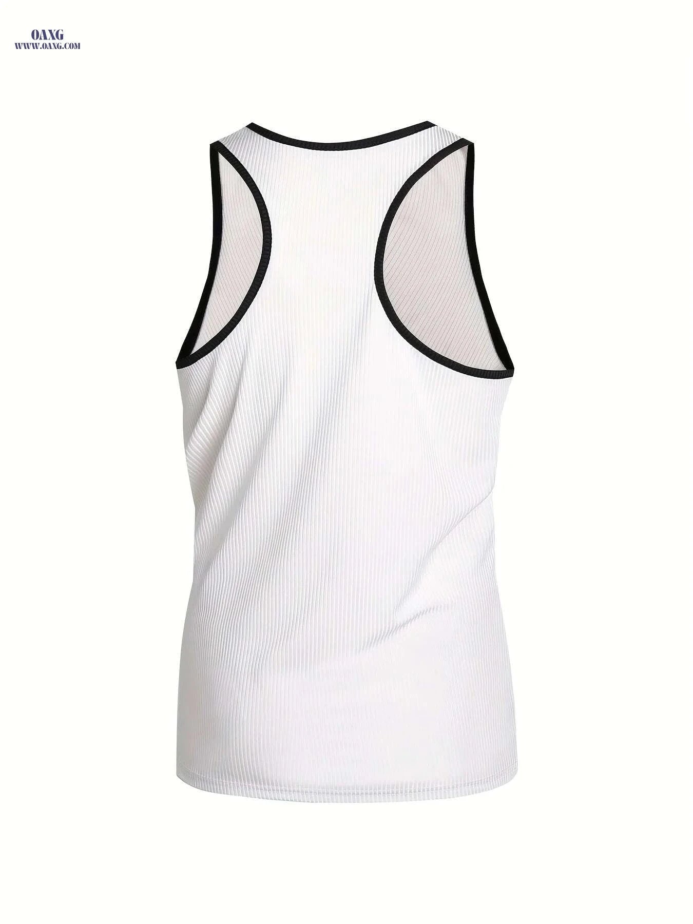Men's Quick-Dry Athletic Tank Top - Breathable Slim Fit Gym Shirt   OAXG 