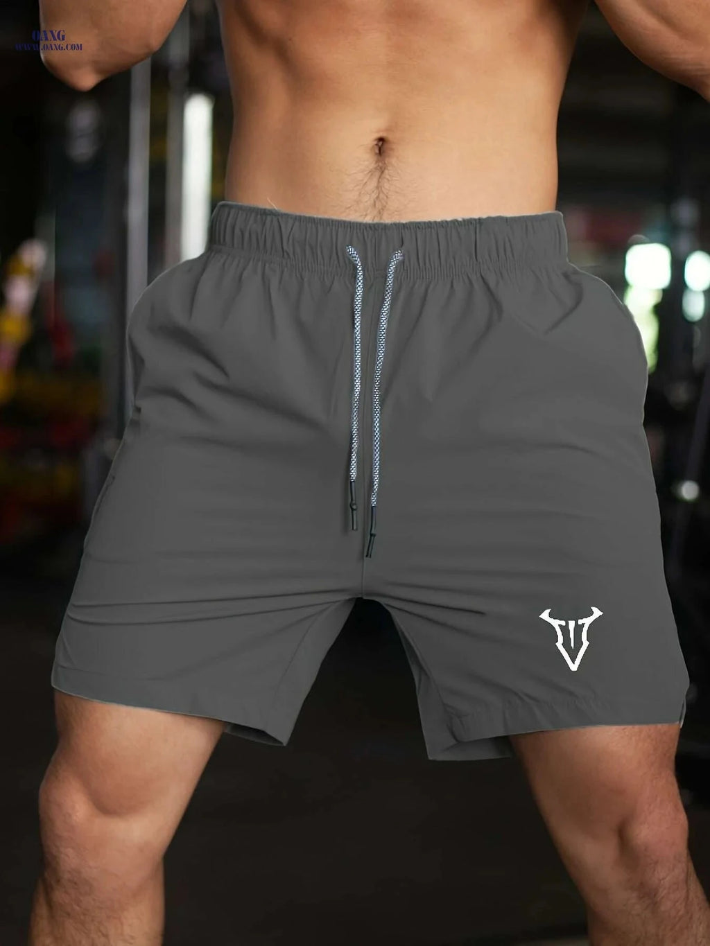 Men's Quick-Dry Basketball Shorts - Breathable Nylon & Elastic Waistband   OAXG 