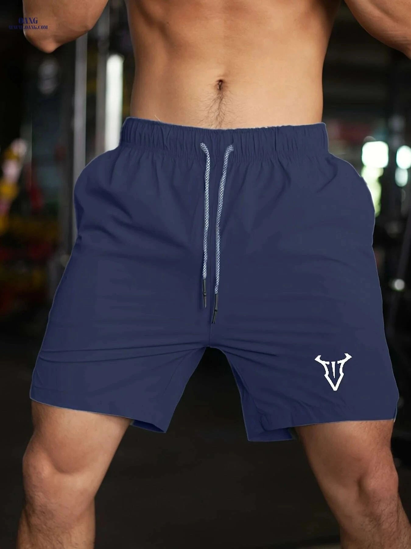 Men's Quick-Dry Basketball Shorts - Breathable Nylon & Elastic Waistband   OAXG 