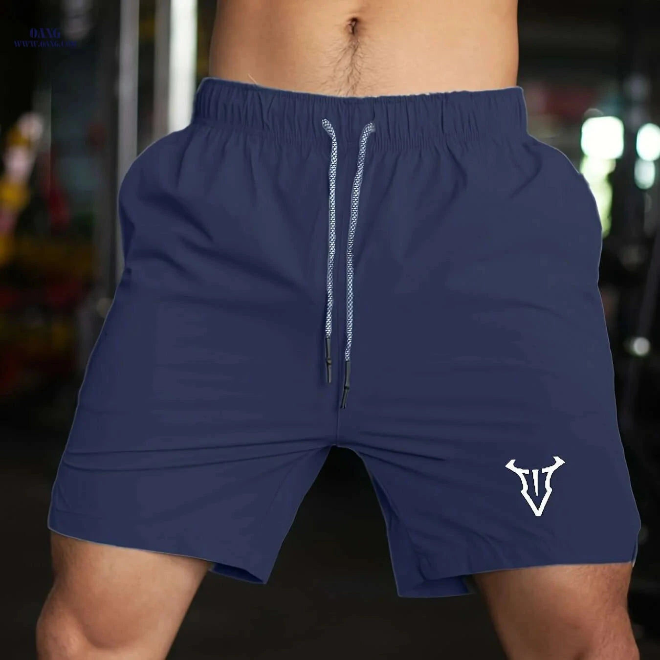 Men's Quick-Dry Basketball Shorts - Breathable Nylon & Elastic Waistband   OAXG 