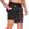 Men's Quick-Dry Beach Shorts - Lightweight Casual Fit with Drawstring   OAXG 