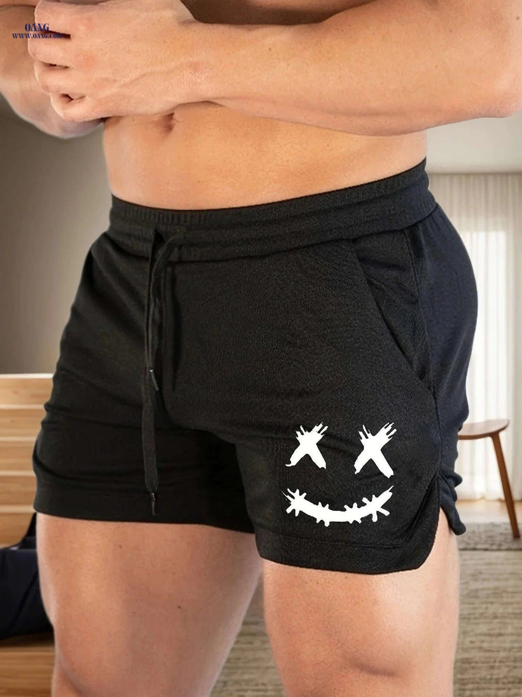 Men's Quick-Dry Breathable Running Shorts - Sweat-Free Fitness Wear   OAXG 