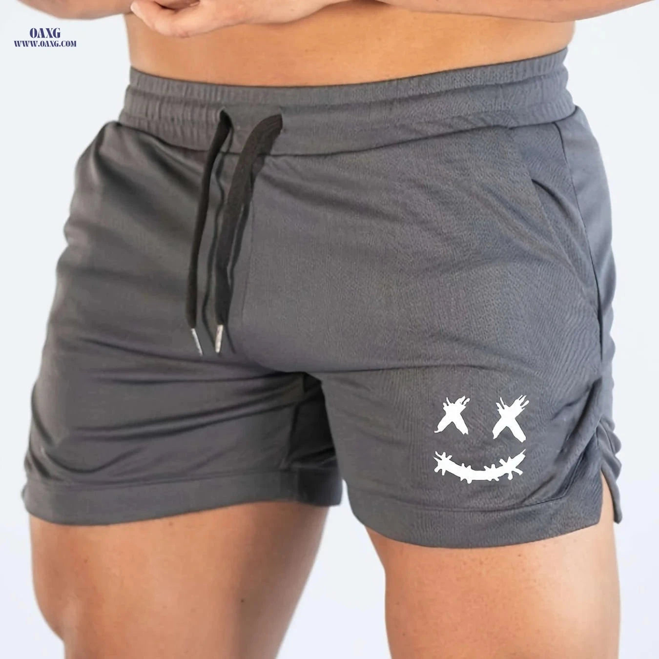 Men's Quick-Dry Breathable Running Shorts - Sweat-Free Fitness Wear   OAXG 