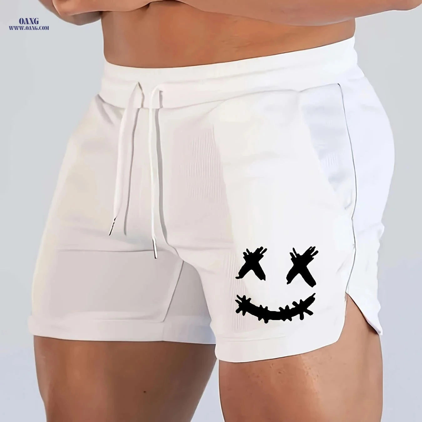 Men's Quick-Dry Breathable Running Shorts - Sweat-Free Fitness Wear   OAXG 