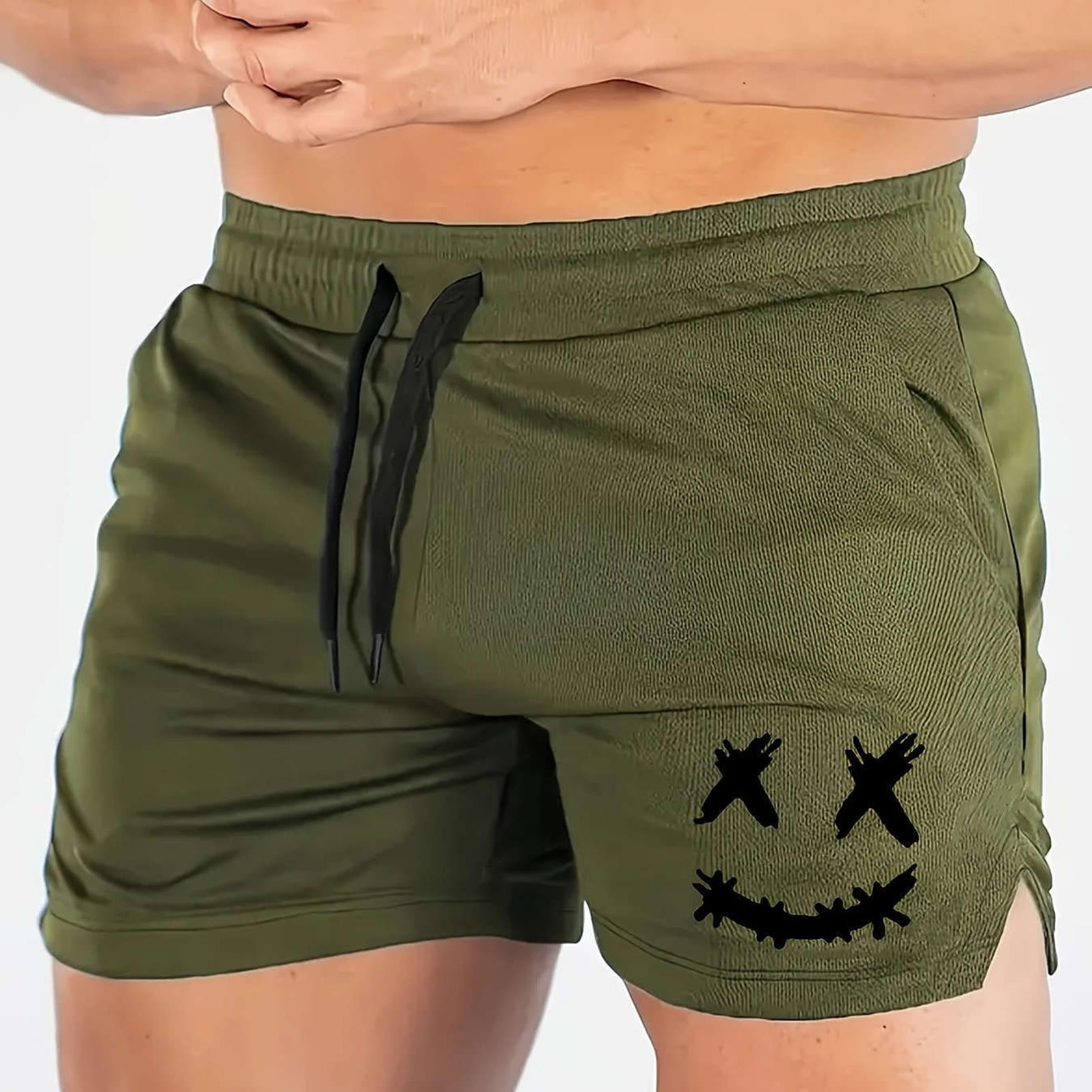 Men's Quick-Dry Breathable Running Shorts - Sweat-Free Fitness Wear   OAXG 