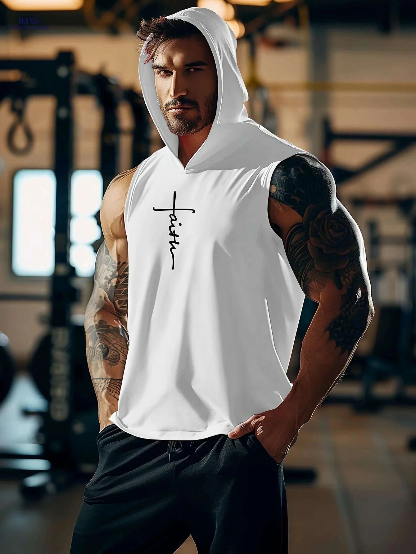 Men's Quick-Dry Breathable Tank Tops - Athletic Sleeveless Shirts   OAXG White / S
