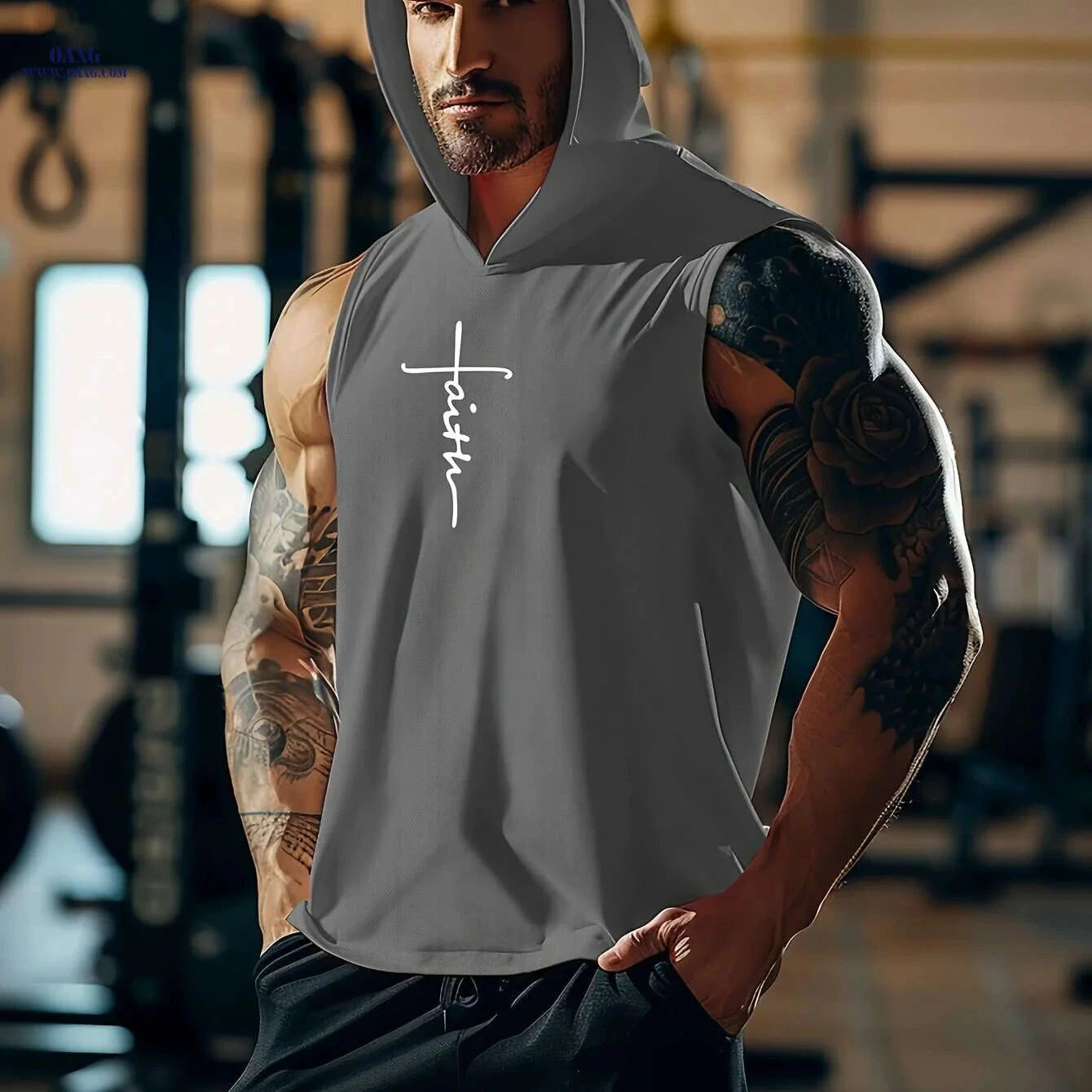 Men's Quick-Dry Breathable Tank Tops - Athletic Sleeveless Shirts   OAXG White / S