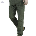Men's Quick-Dry Cargo Pants - Breathable, Multi-Pocket, Embroidered   OAXG 