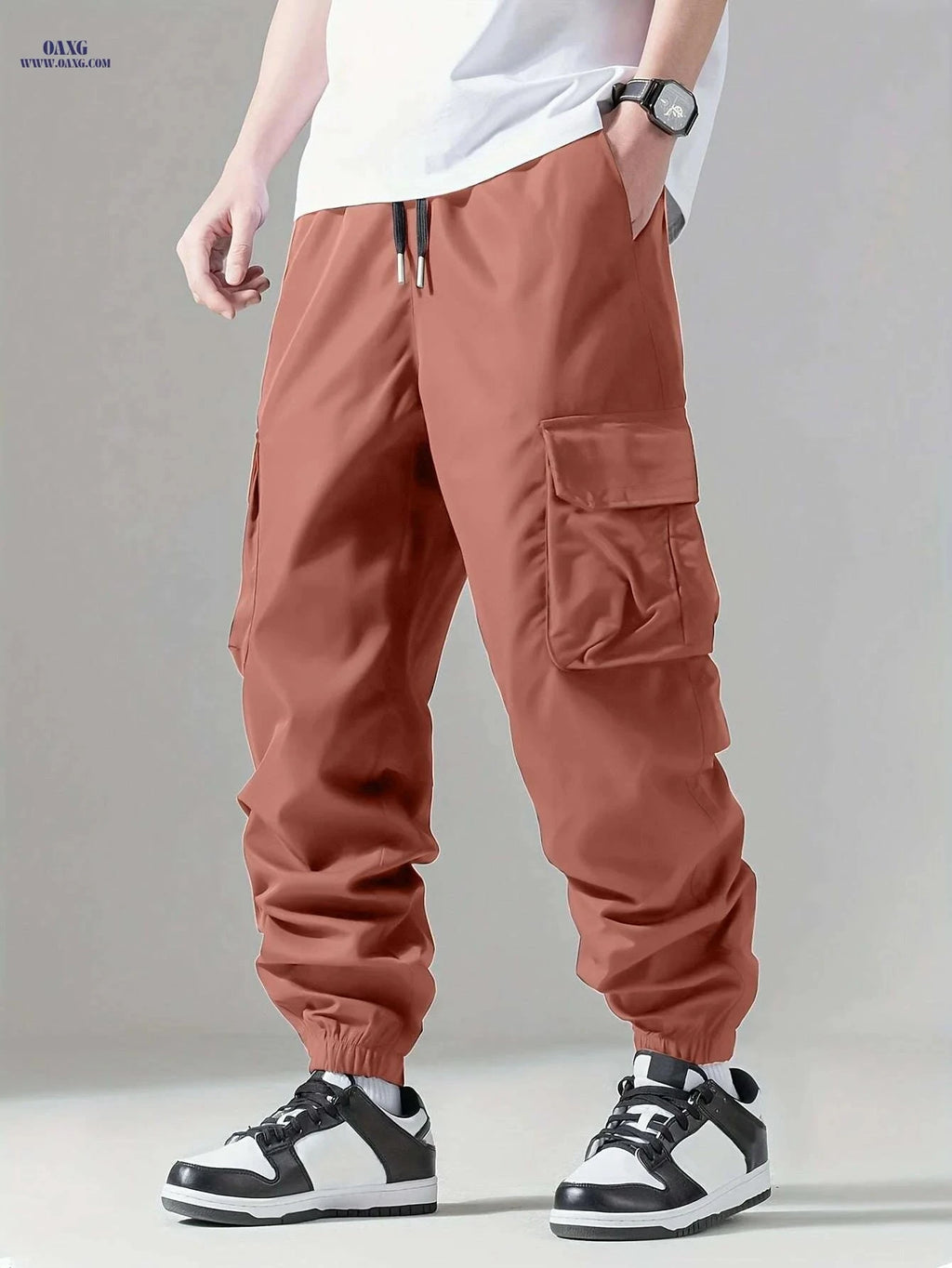 Men's Quick-Dry Cargo Pants - Breathable Outdoor Wear for Hiking   OAXG Peacock Blue / S