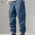 Men's Quick-Dry Cargo Pants - Breathable Outdoor Wear for Hiking   OAXG Peacock Blue / S