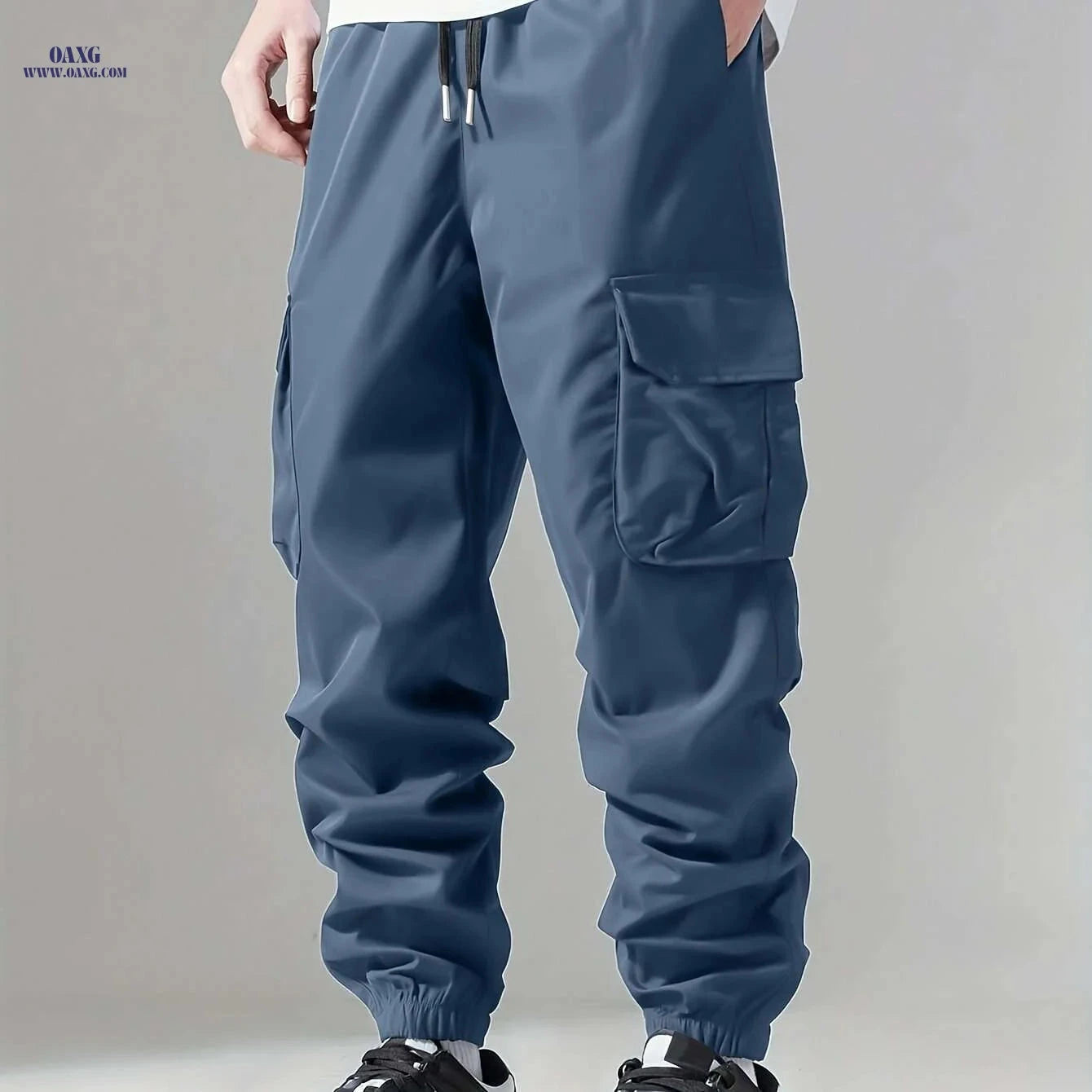 Men's Quick-Dry Cargo Pants - Breathable Outdoor Wear for Hiking   OAXG Peacock Blue / S