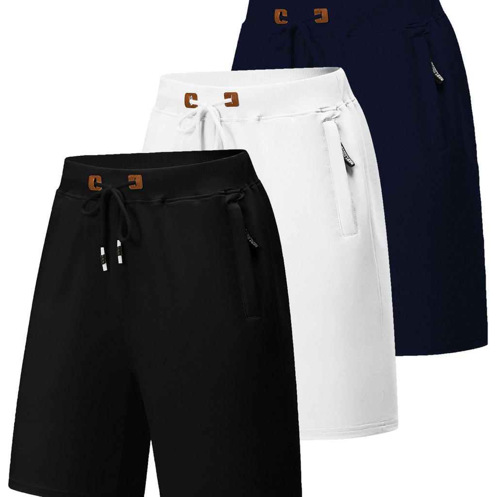 Men's Quick-Dry Casual Board Shorts - Adjustable Waist & Zipper Pockets   OAXG 