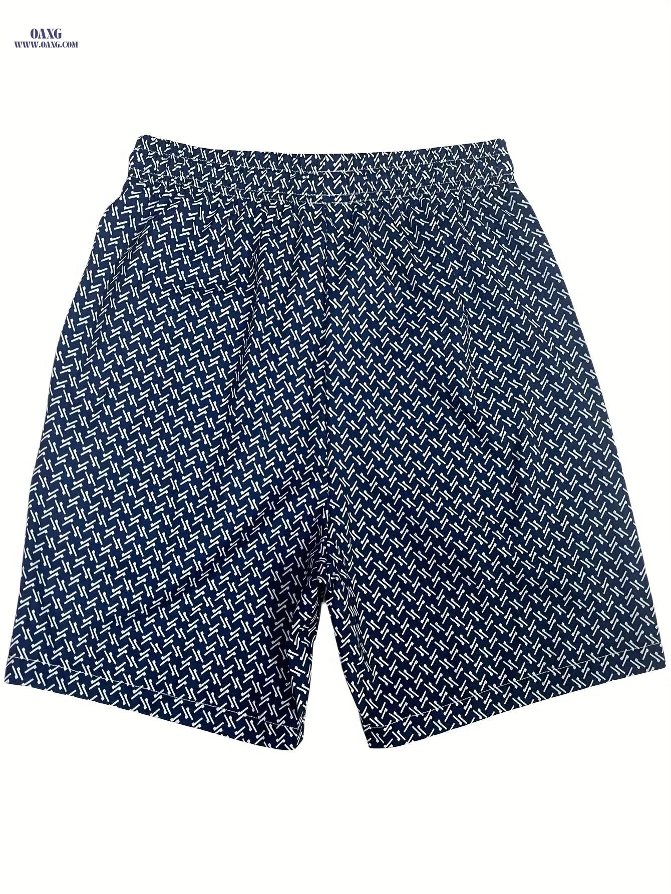 Men's Quick-Dry Hawaiian Beach Shorts - Lightweight Retro Swim Trunks   OAXG 
