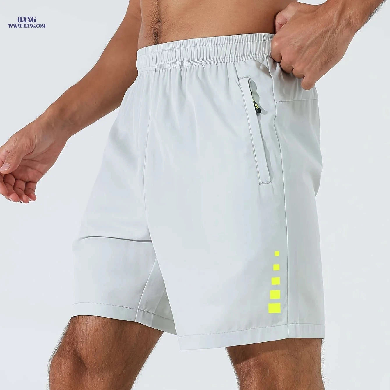 Men’s Quick-Dry Loose Running Shorts - Lightweight & Stretchy Fit   OAXG Orange red / FR S
