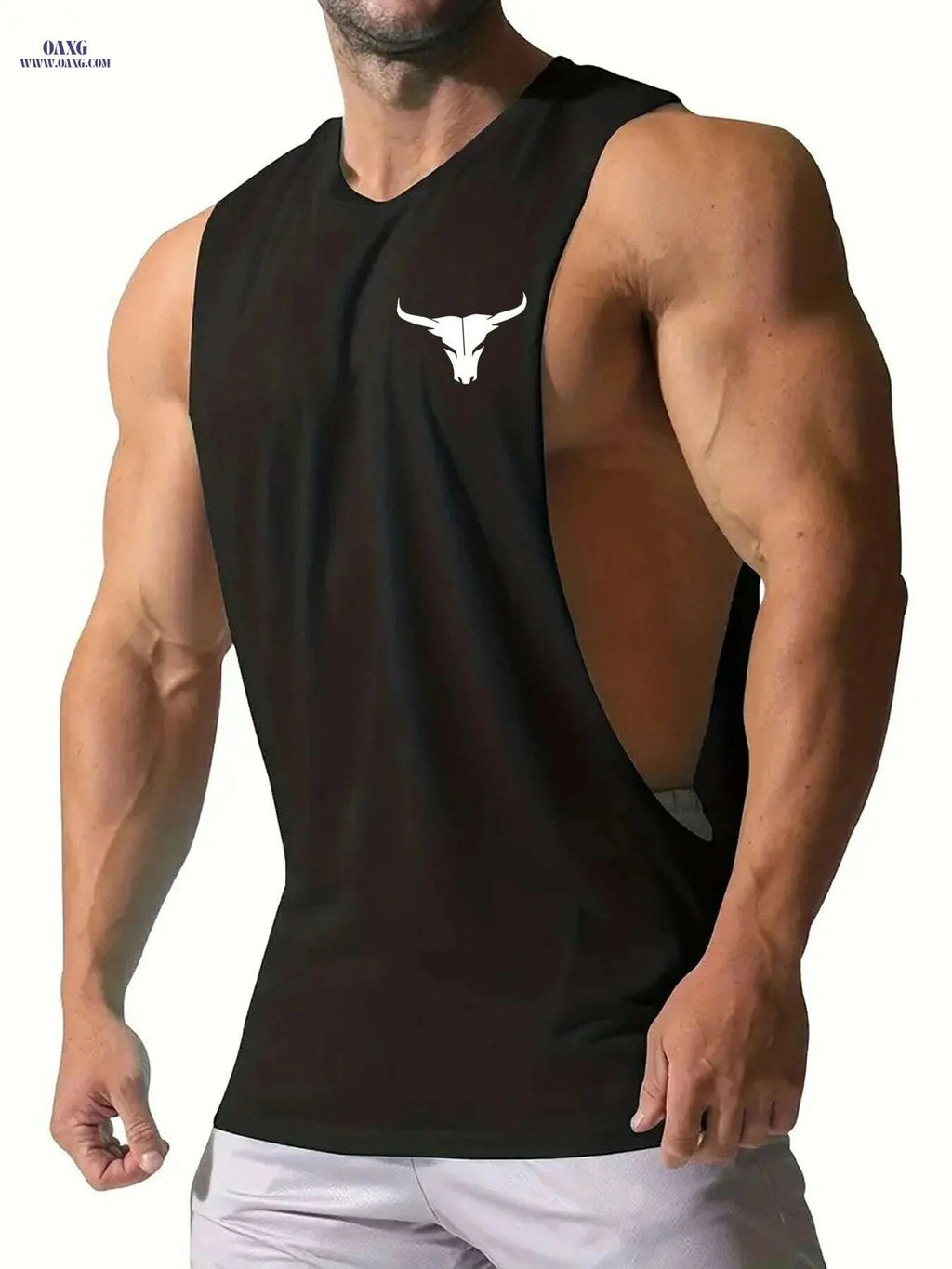 Men's Quick-Dry Muscle Tank Top - Moisture-Wicking Athletic Shirt   OAXG 