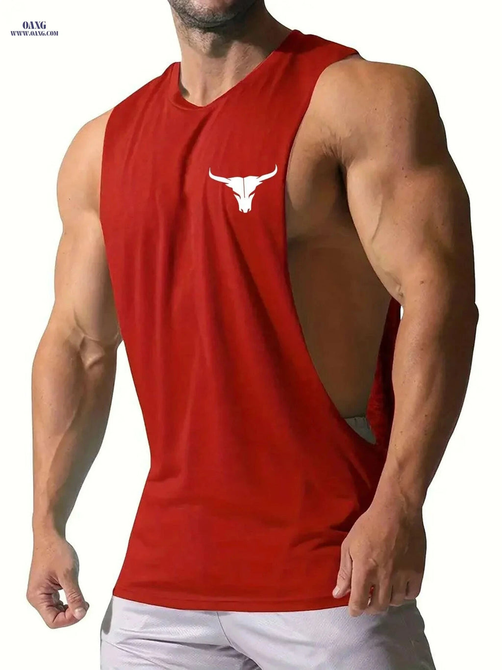 Men's Quick-Dry Muscle Tank Top - Moisture-Wicking Athletic Shirt   OAXG Black / S