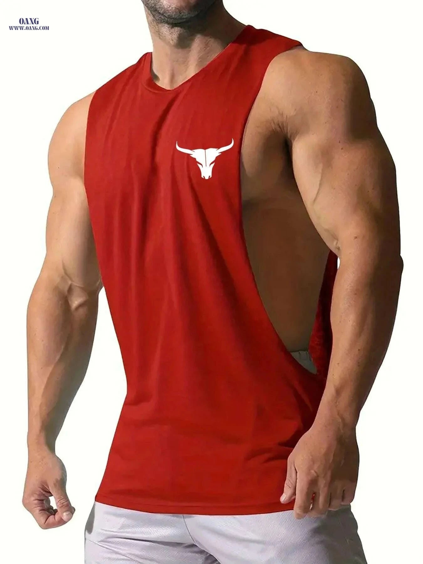 Men's Quick-Dry Muscle Tank Top - Moisture-Wicking Athletic Shirt   OAXG Black / S