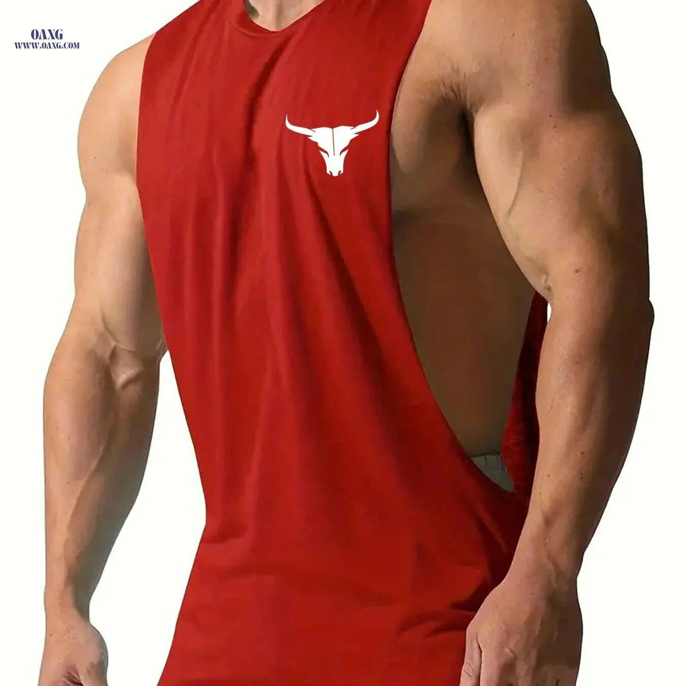 Men's Quick-Dry Muscle Tank Top - Moisture-Wicking Athletic Shirt   OAXG Black / S