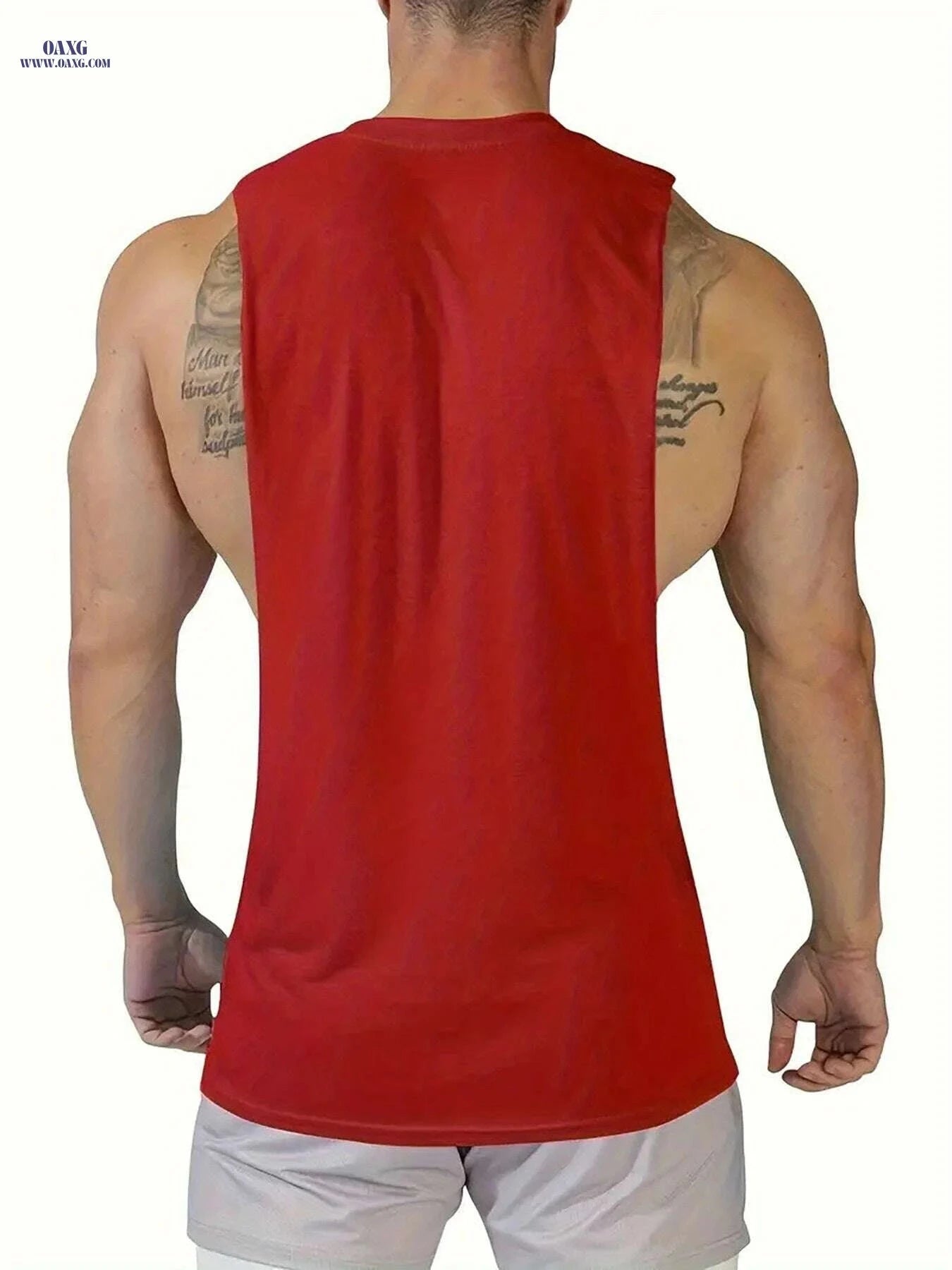 Men's Quick-Dry Muscle Tank Top - Moisture-Wicking Athletic Shirt   OAXG Black / S