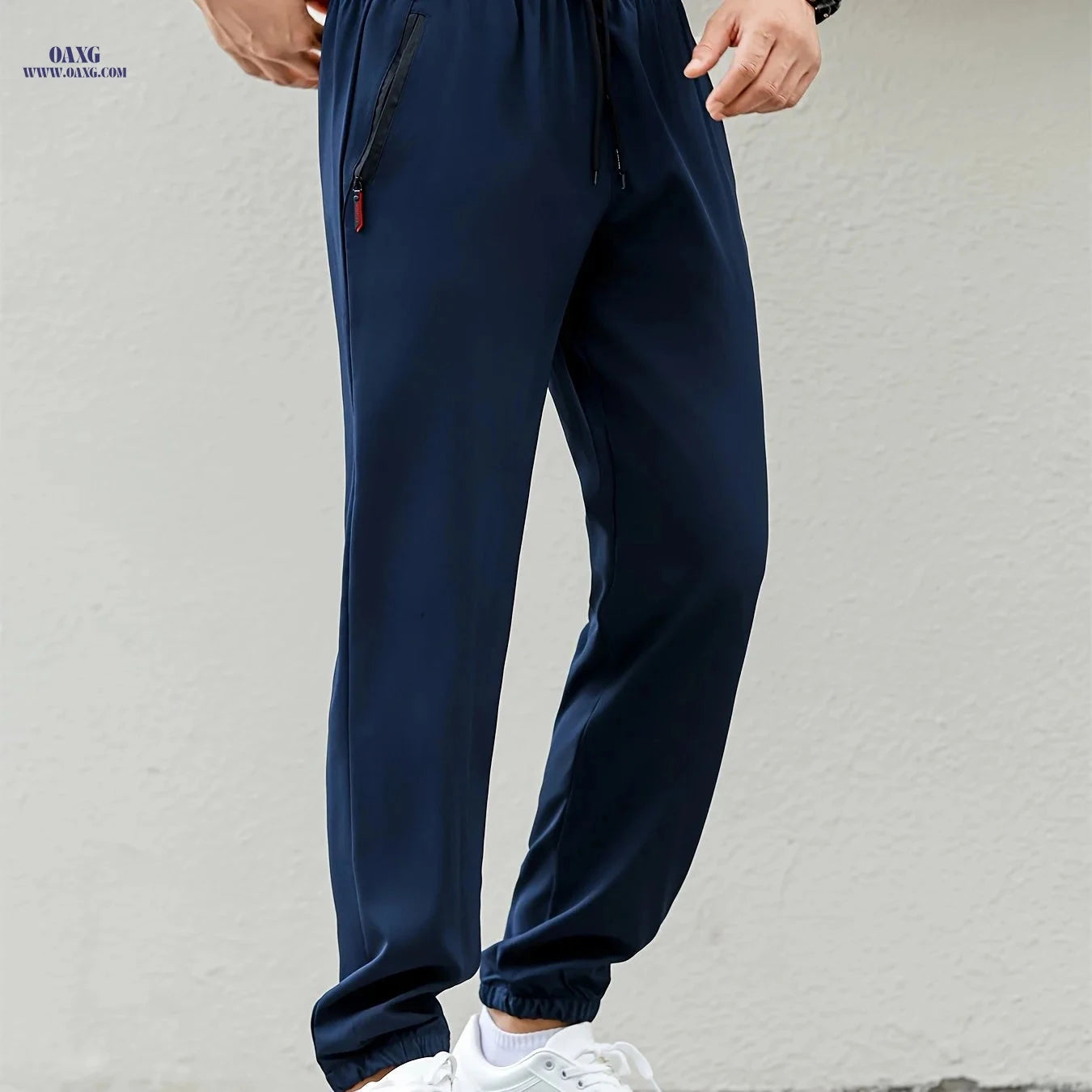 Men’s Quick-Dry Sports Pants - Lightweight Breathable Tapered Joggers   OAXG 